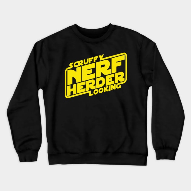 Scruffy Looking Nerf Herder - Clean Crewneck Sweatshirt by synaptyx